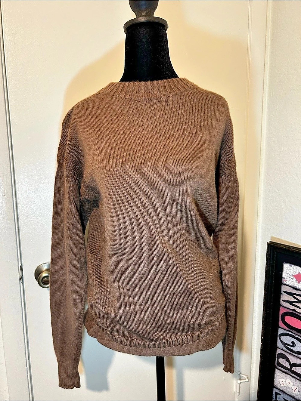 Uniqlo U Brown Wool Crewneck Size Small